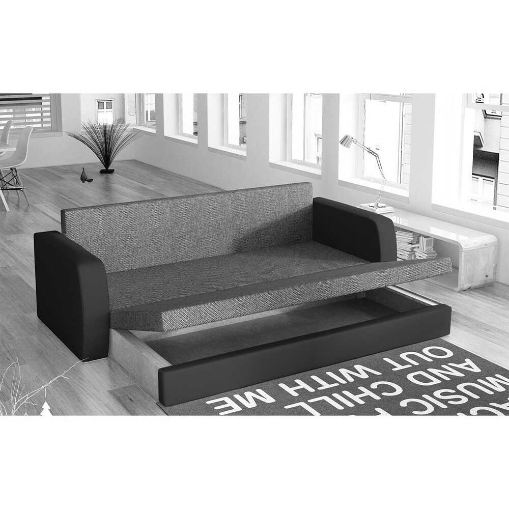 Bettsofa in Magenta Stoffbezug - Agendo
