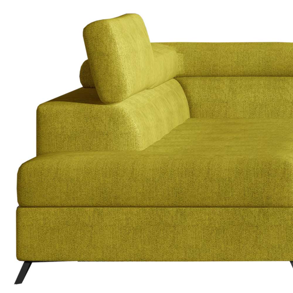 Funktionseckcouch in Currygelb - Raidah