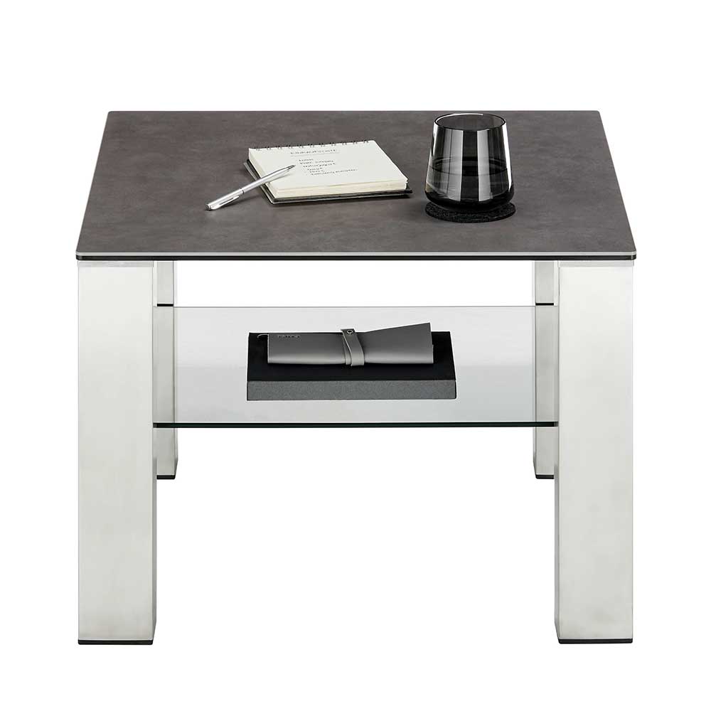 Design Couchtisch aus Keramik und Glas - Ultima