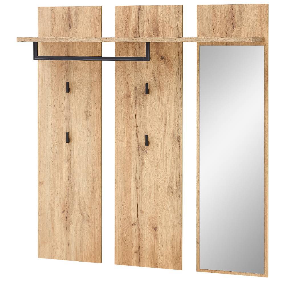 120cm breite Garderobe in Altholz Optik - Lavine