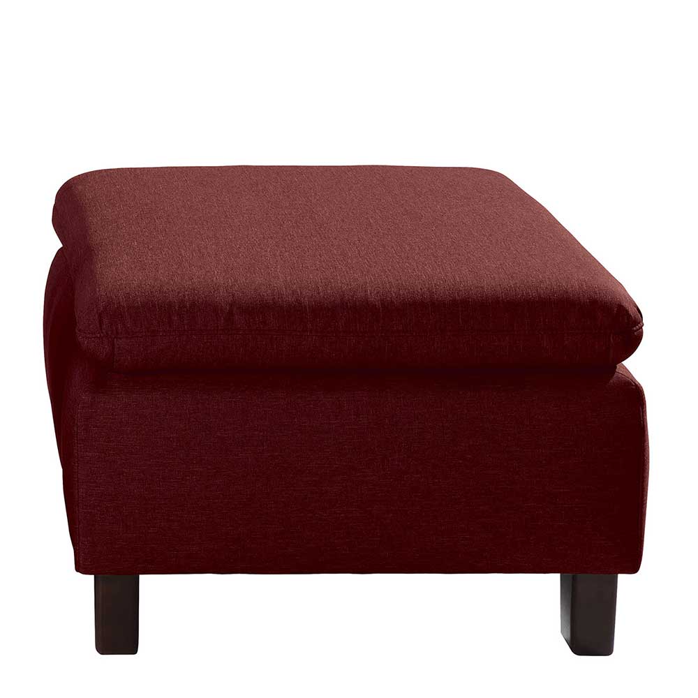 Sessel in Rot und Nussbaum Braun - Capital