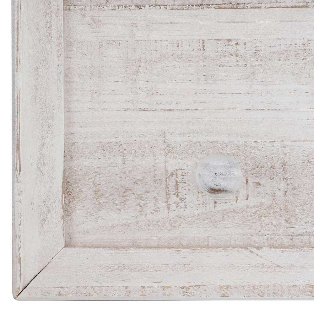 100x60x16 Wandgarderobe in Creme aus Kiefer - Esgada