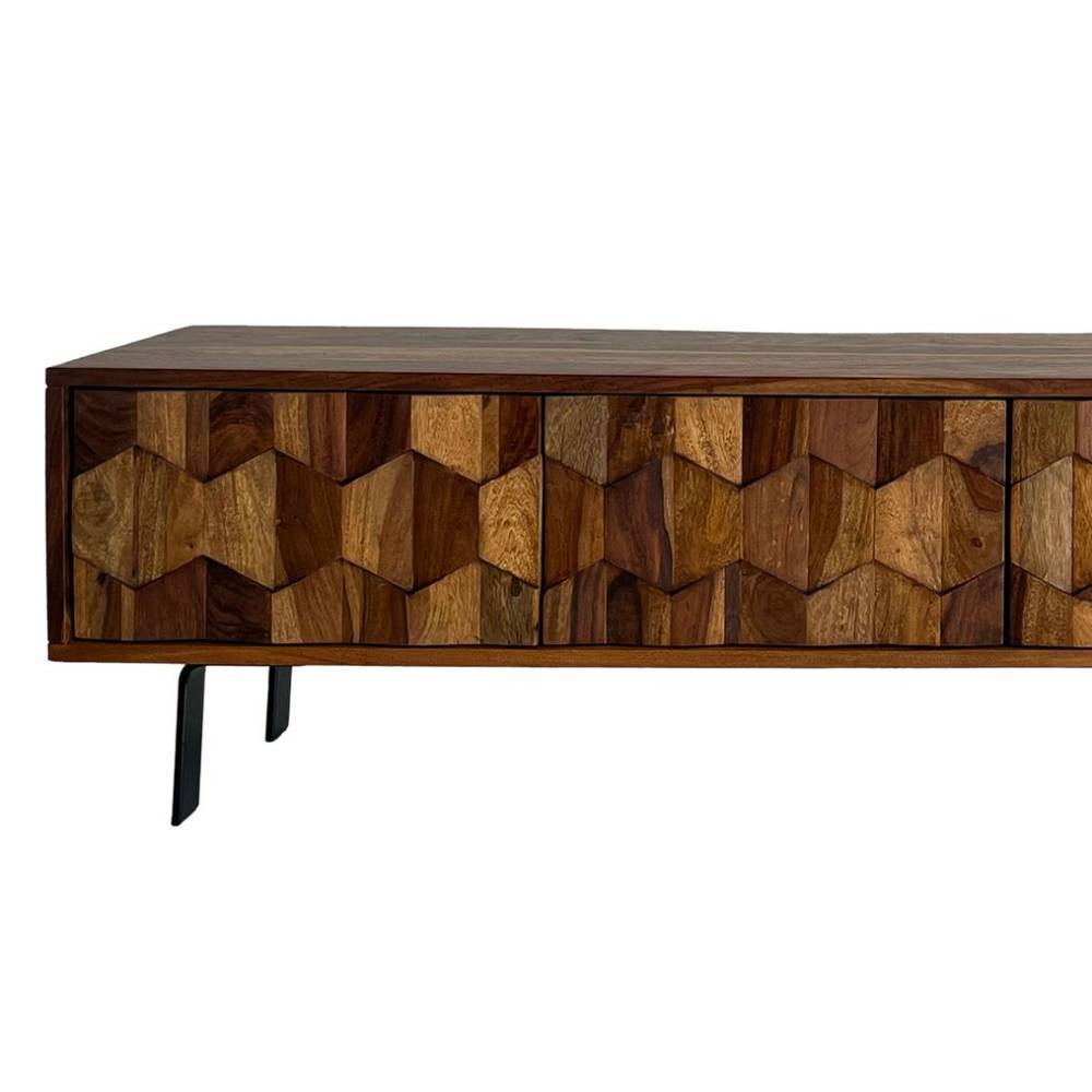 TV-Lowboard aus Sheesham Massivholz - Classima