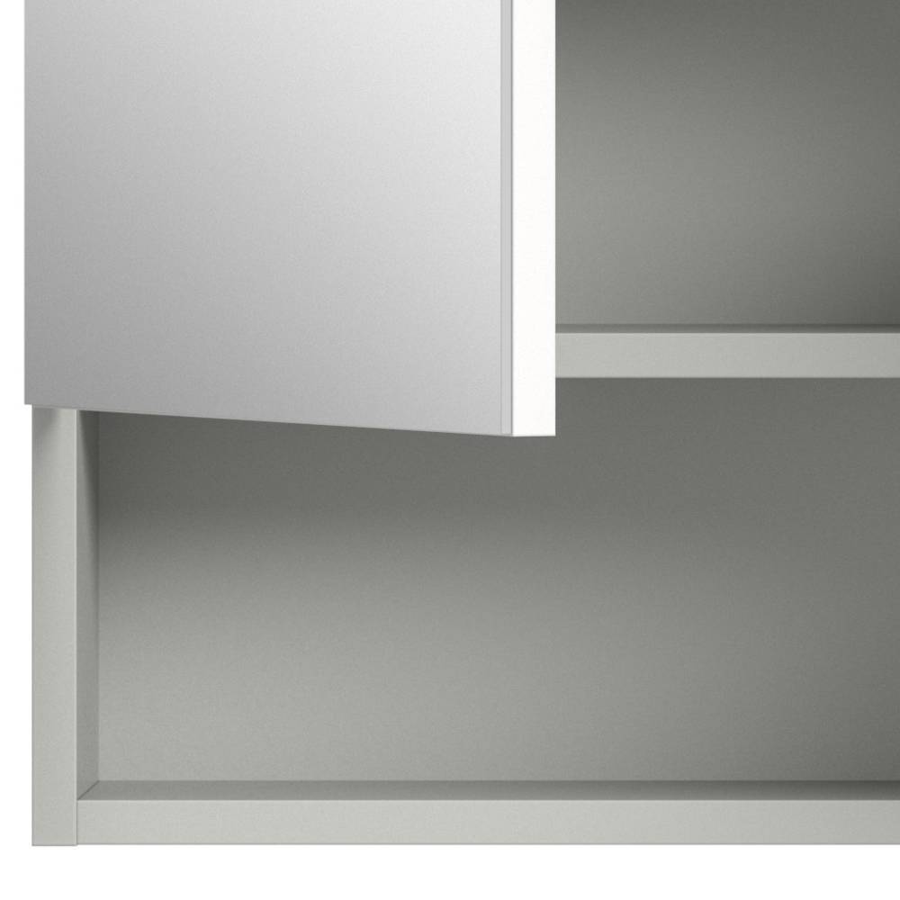 Spiegelschrank mit Doppeltür und Fach - Queenlo