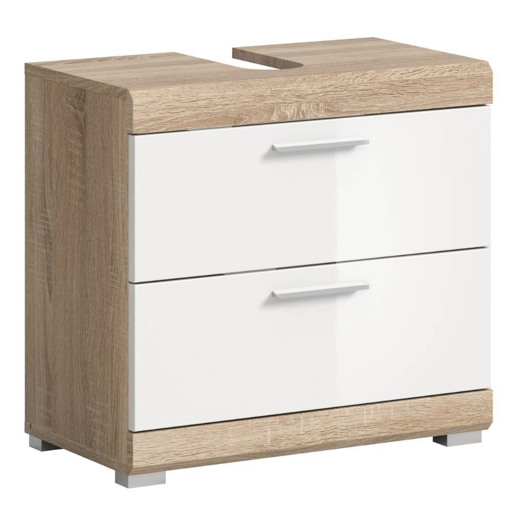 Schubladen-Waschbeckenschrank in Weiß - Calbanyara