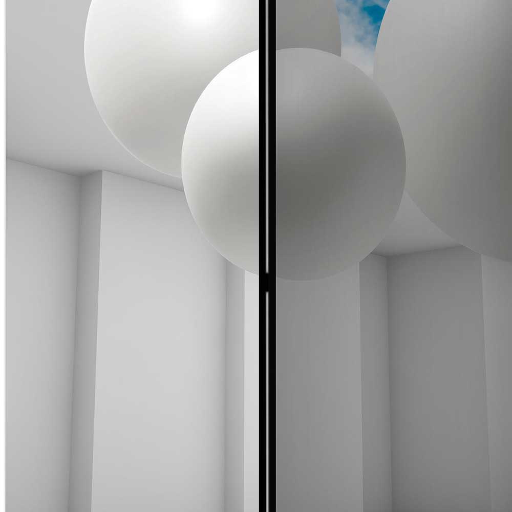 Paravent mit futuristischem 3D Motiv - Valdi