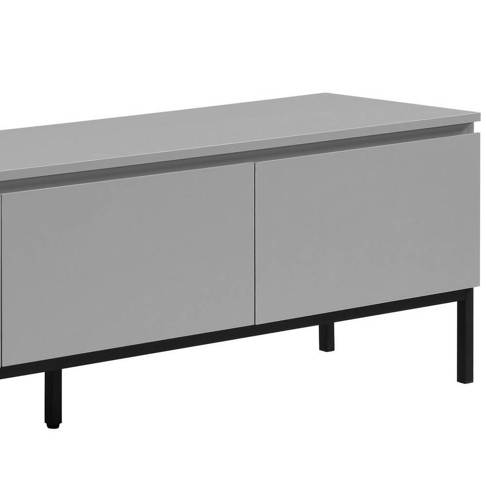 TV Lowboard in Grau und Schwarz - Vicetto