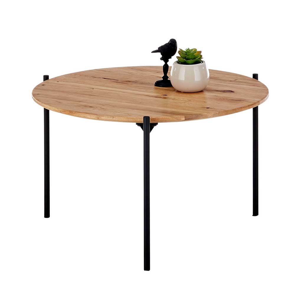 Asteiche Couchtisch mit Schweizer Kante - Learys