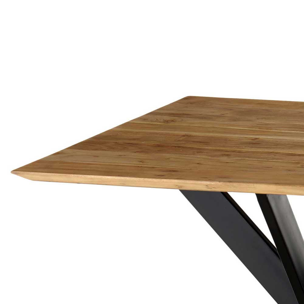 Quadratischer Esstisch aus Akazie 100x100 - Bruna