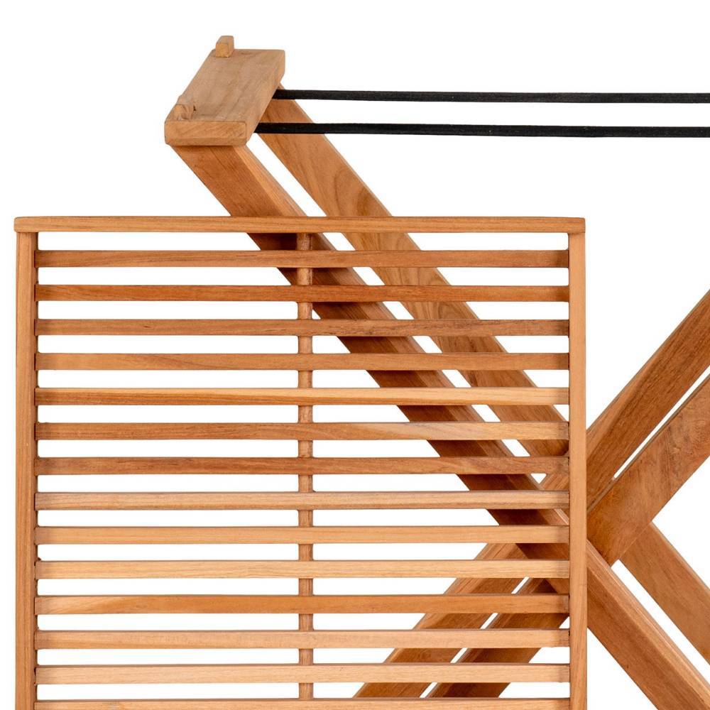 Tablett Tisch aus Teak Massivholz - Muldivian