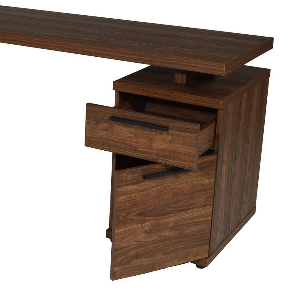 Designer-Schreibtisch in Walnuss Holzoptik - Vallonda
