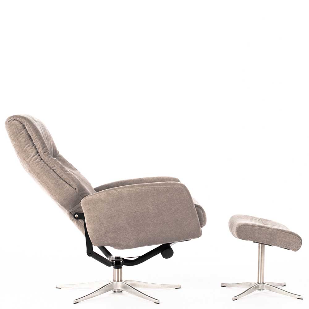Relax Sessel mit Fußstütze Hocker - Spica (zweiteilig)
