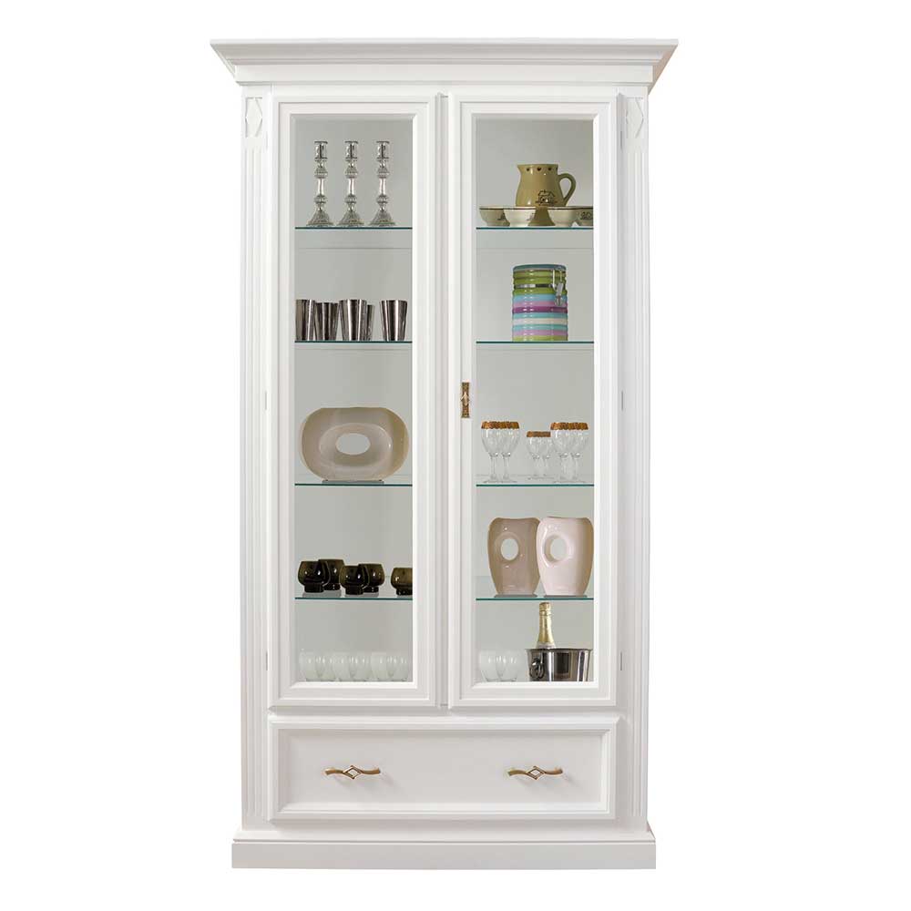 Vitrinenschrank in Weiß - Eli