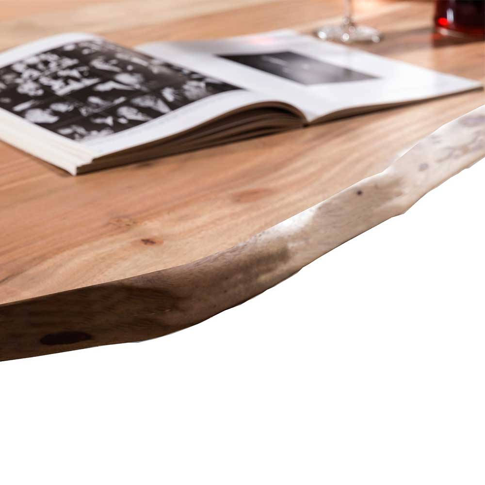 Moderner Tisch mit Holzplatte Naturkante - Revisiona