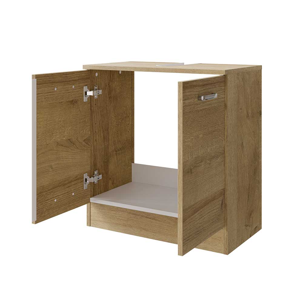Holzoptik Waschbeckenschrank in Eiche - Habanna