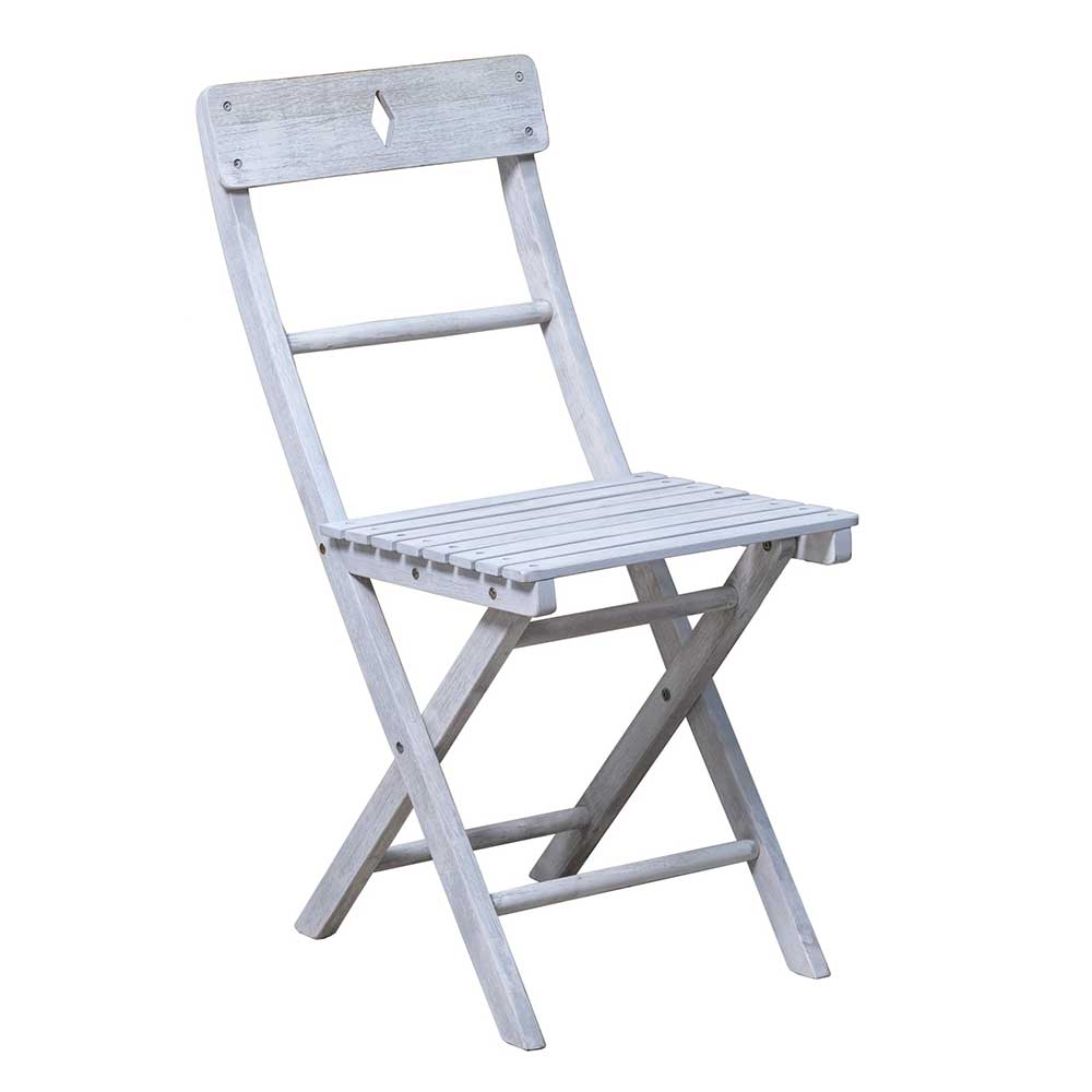 Balkon Sitzgruppe in Grey Wash - Paisly (dreiteilig)