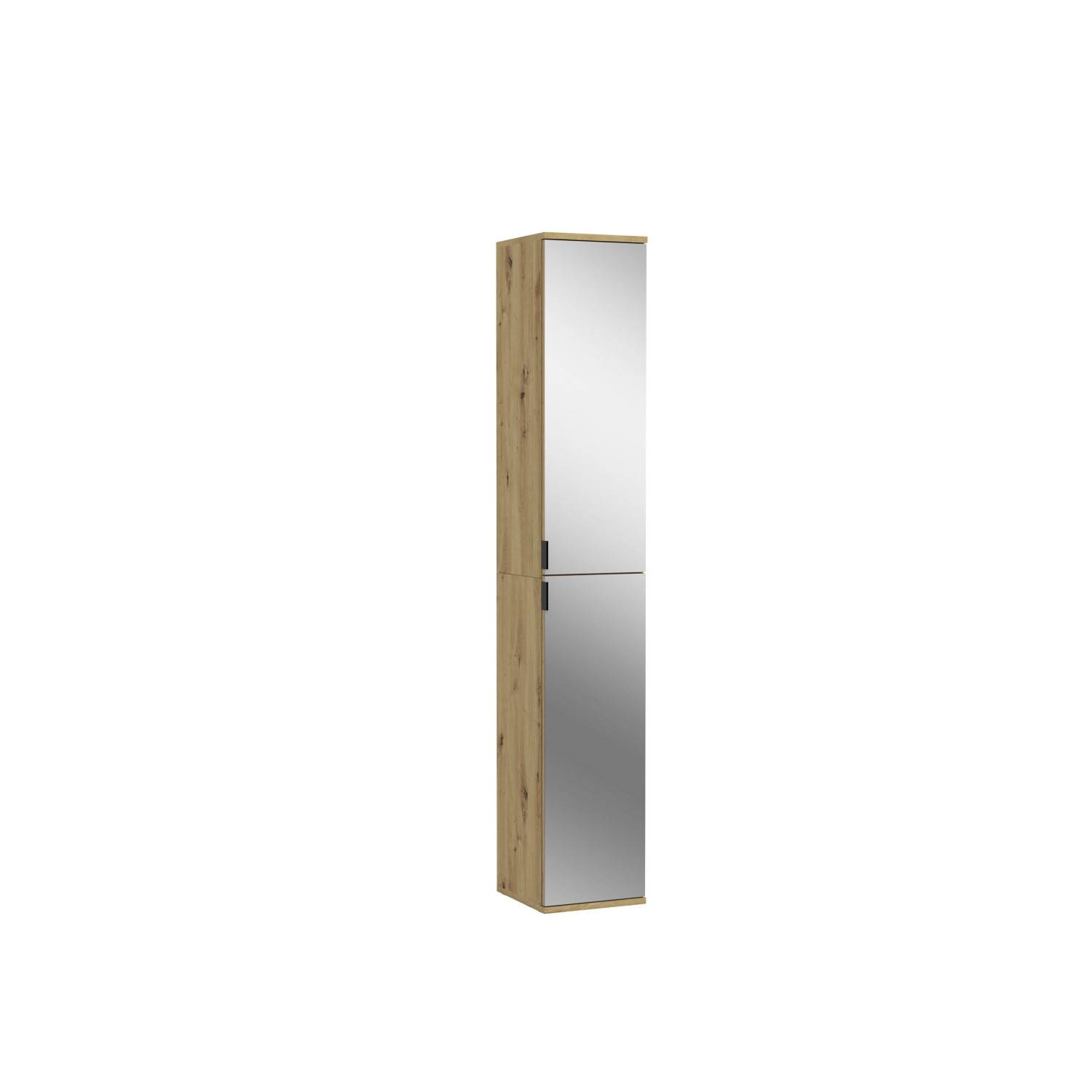 Heller Bad Hochschrank mit Spiegeltüren - Pretty