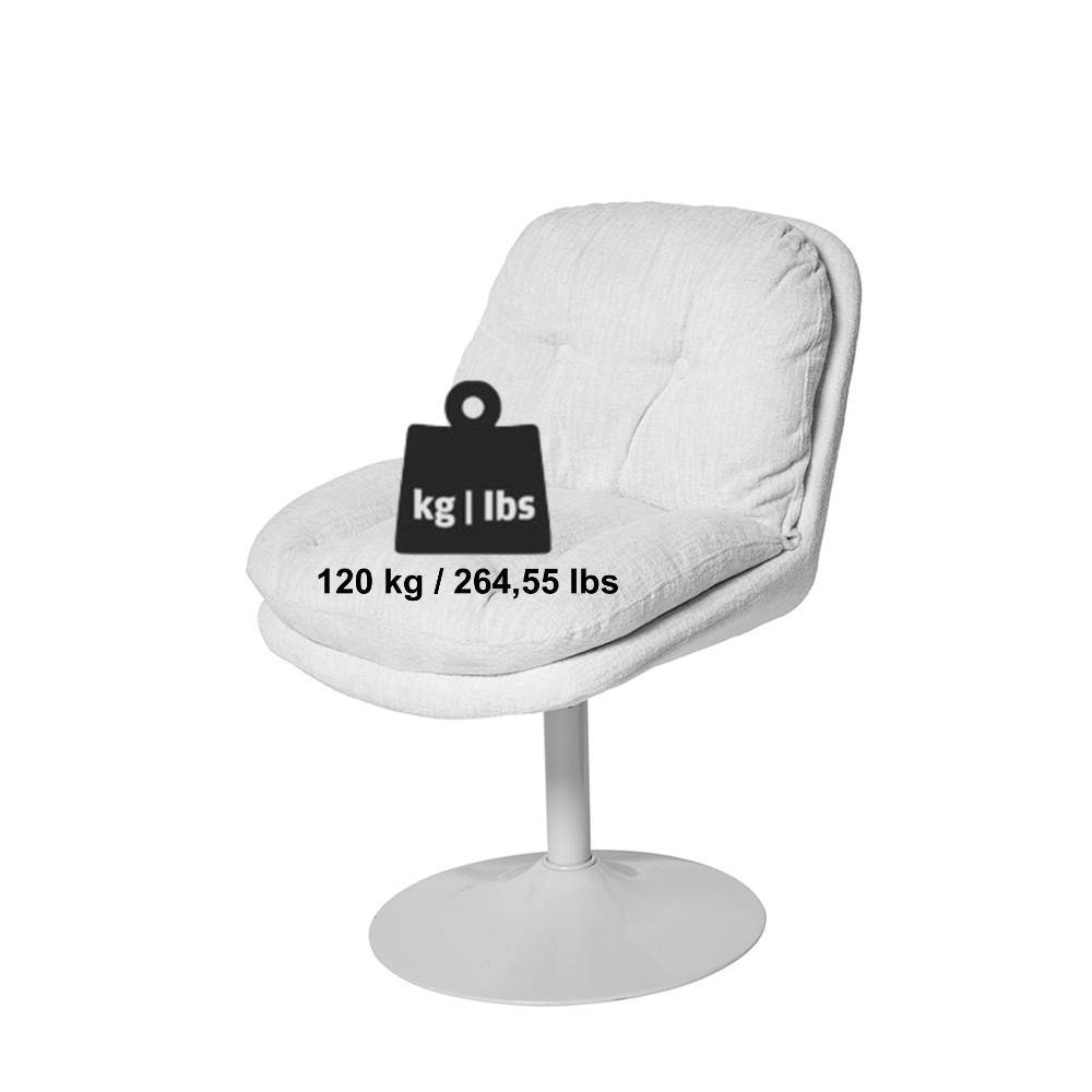 Drehbare Polsterstühle in Grau Boucle - Mailona (2er Set)