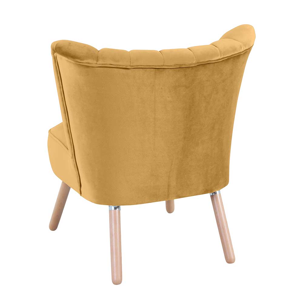 Sessel in Gelb und Buche - Pepepa