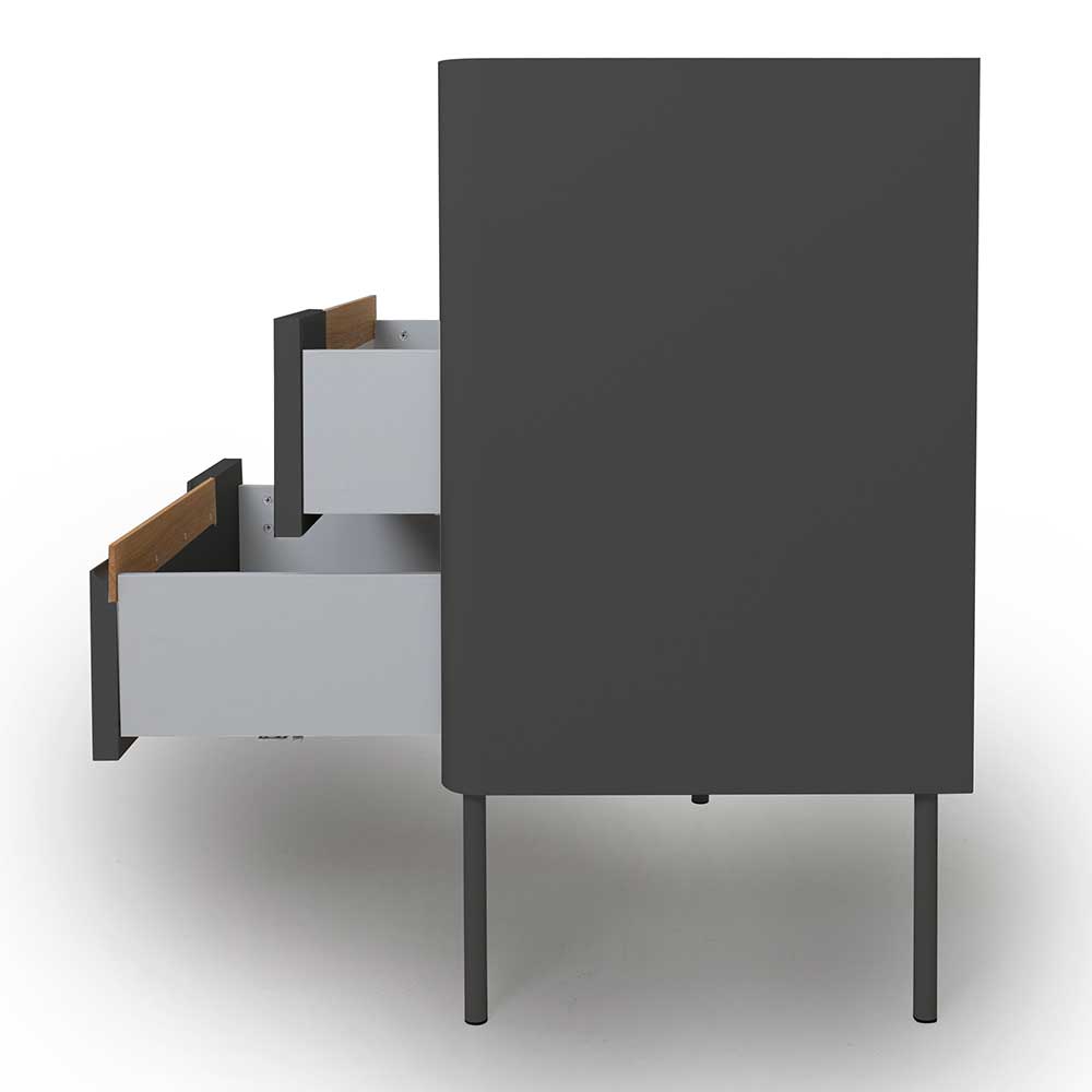 Skandi Design-Kommode mit sechs Schubladen - Anziano