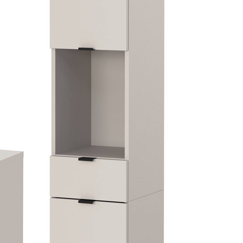 Bad Waschplatz und Hochschrank Set - Perrina (dreiteilig)