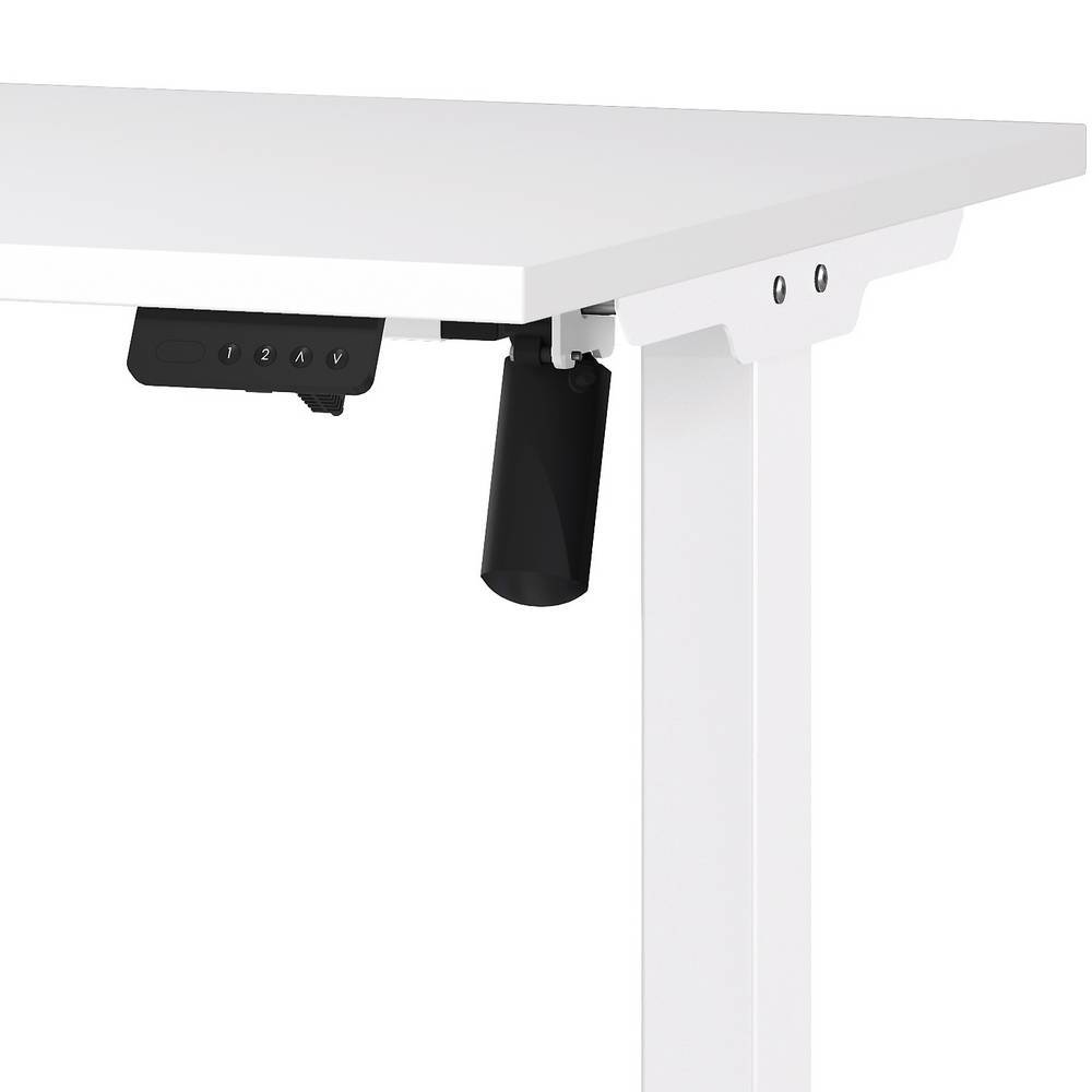 Weißer Schreibtisch mit Elektro-Höhenverstellung - Ytolin