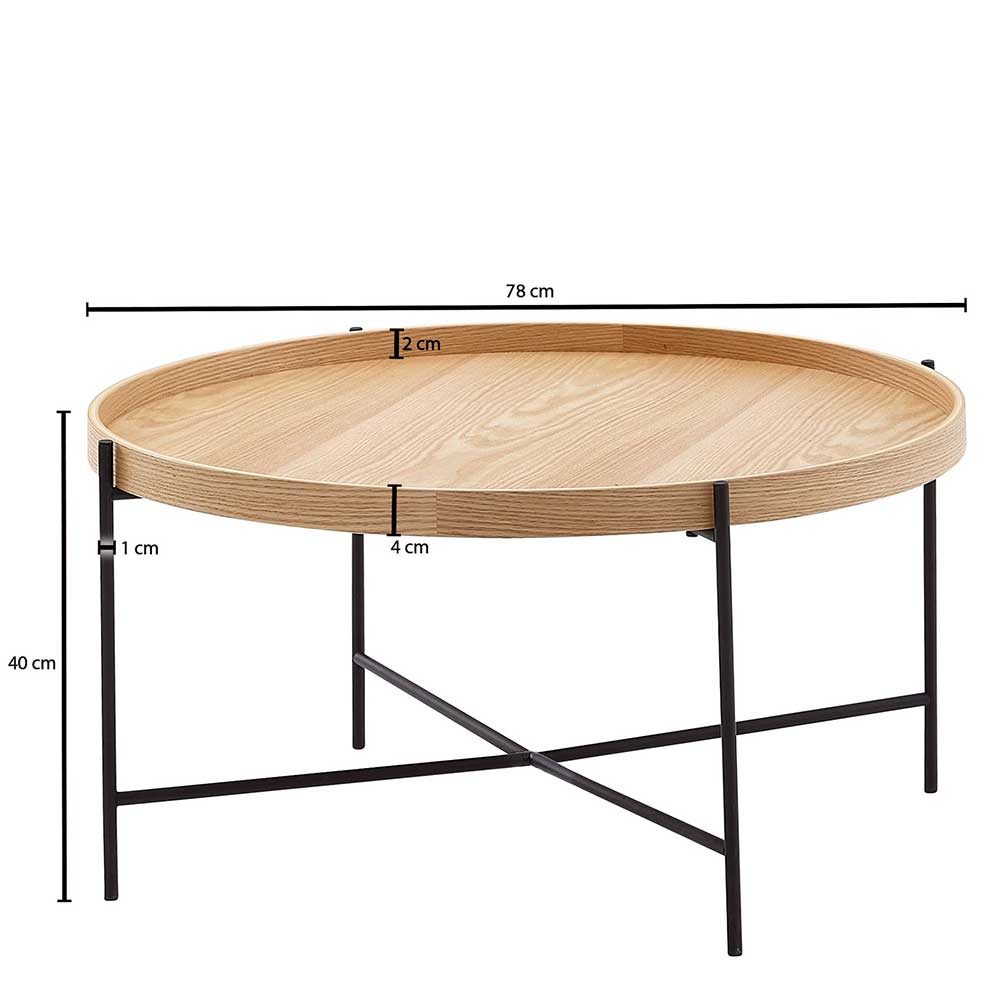 78x40x78 Wohnzimmertisch im Skandinavischen Wohnstil - Syrata