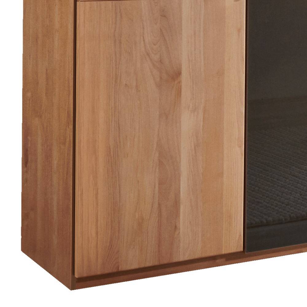 5-türiger Schlafzimmer-Schrank in Erle teilmassiv - Hung