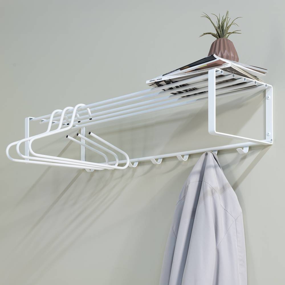 Hängegarderobe in Weiß pulverbeschichtet - Torosma