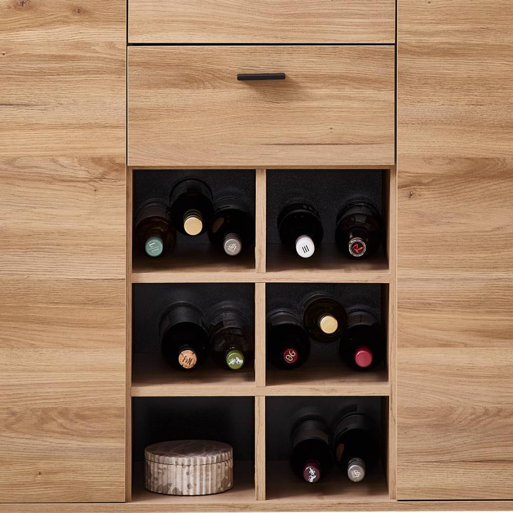 Barschrank Highboard 128 cm breit - Zorro