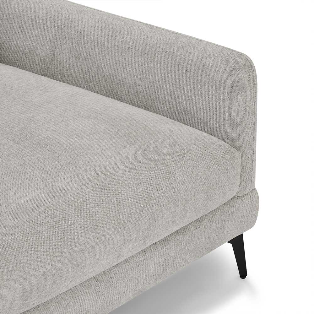 L-Design Dreisitzer Sofa in Hellgrau - Gozoa