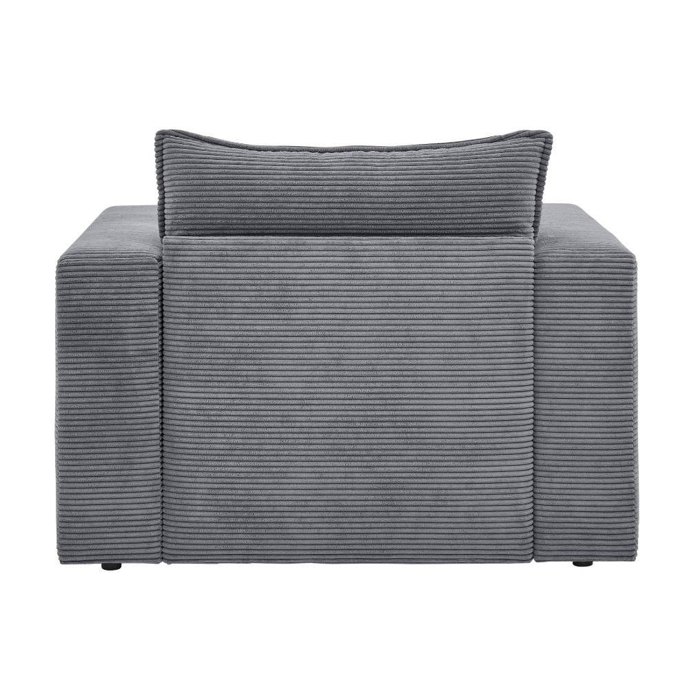 Cord Sessel in Anthrazit - Ruffos