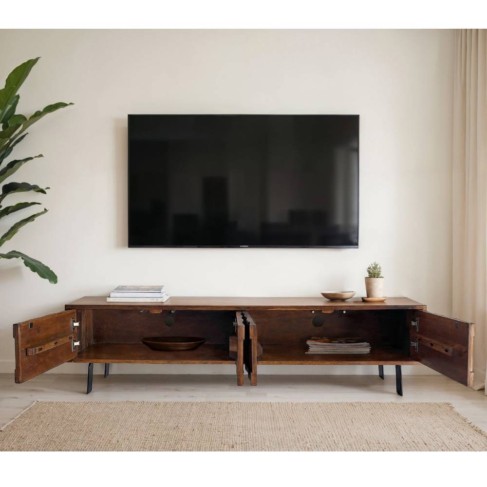 TV-Lowboard aus Sheesham Massivholz - Classima