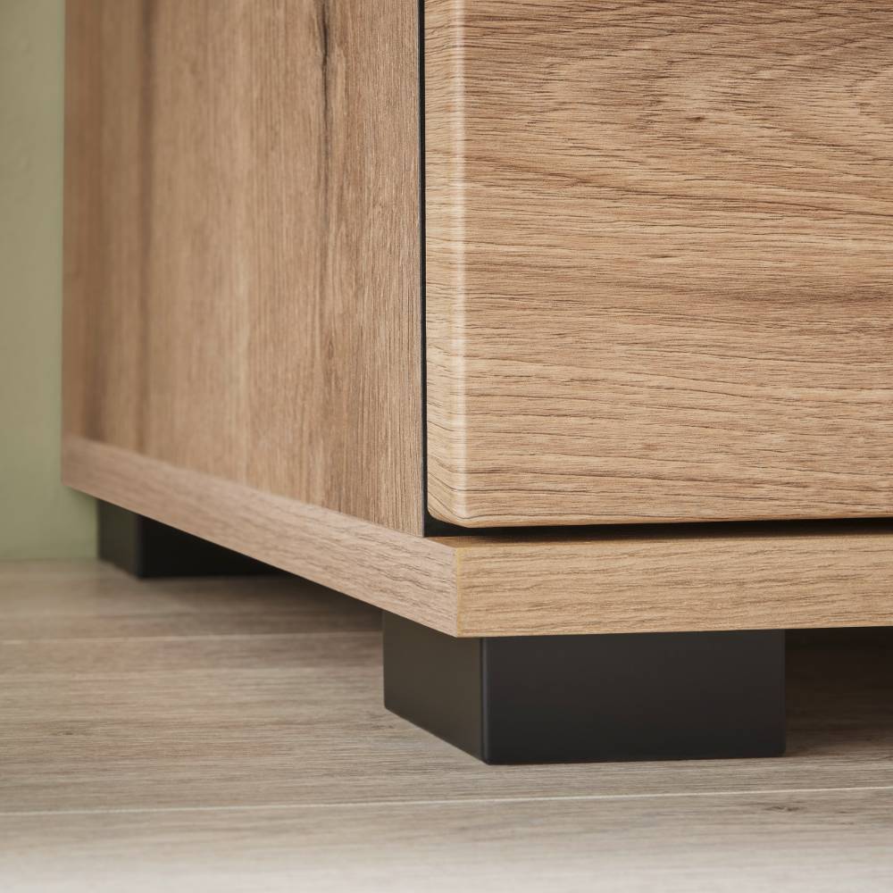 200 cm Sideboard mit Glaseinsätzen - Brocus