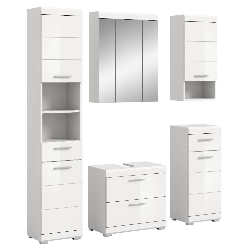 Badezimmer-Einrichtung modern-schlicht - Henriette (fünfteilig)