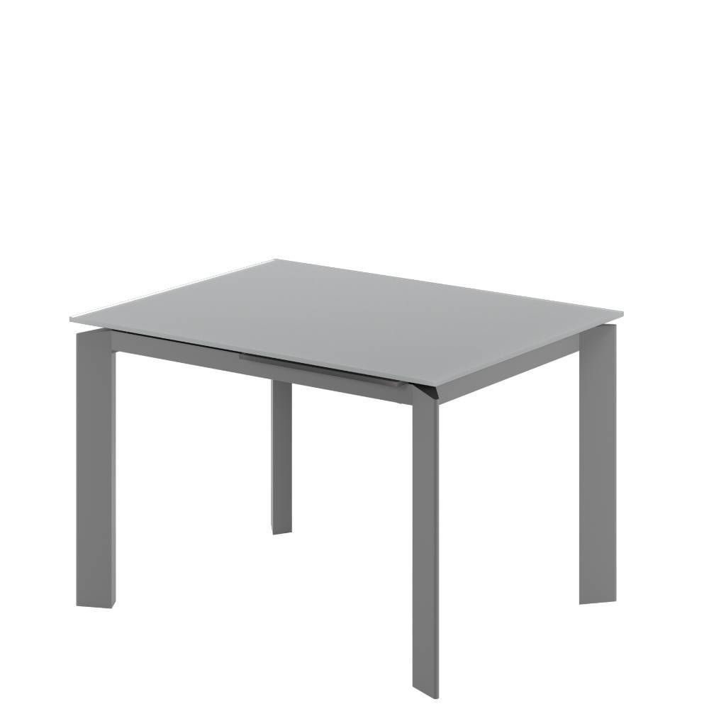 Küchentisch aus Glas und Metall - Lienna