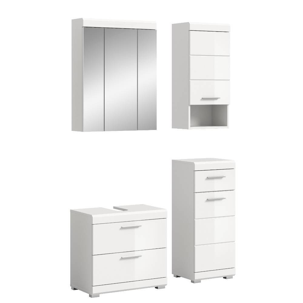 Badezimmermöbel Einrichtung Set - Henriette (vierteilig)
