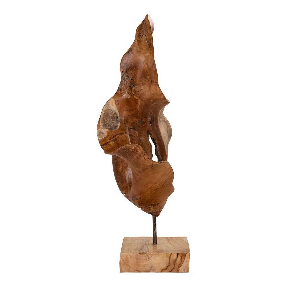 Deko-Objekt Skulptur aus Teak Massivholz - Flacona
