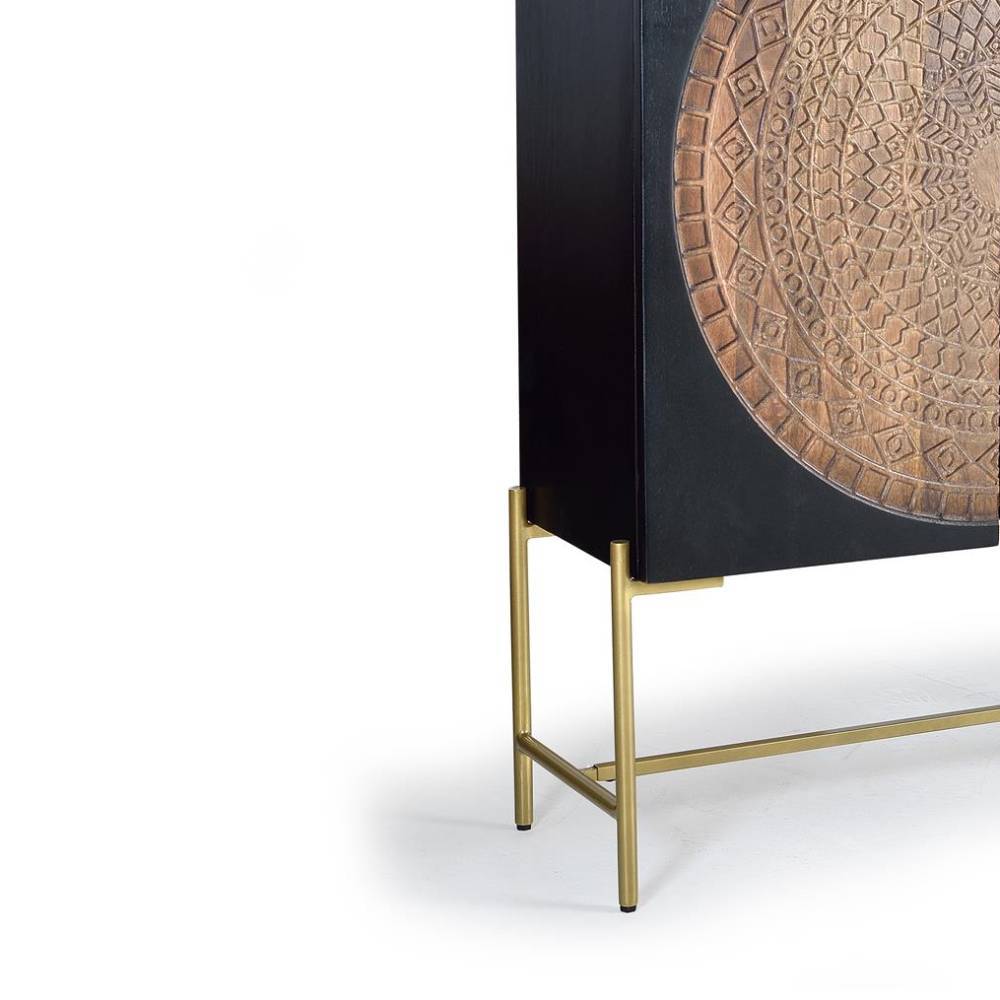 Highboard in Dunkelbraun und Braun - Madiera