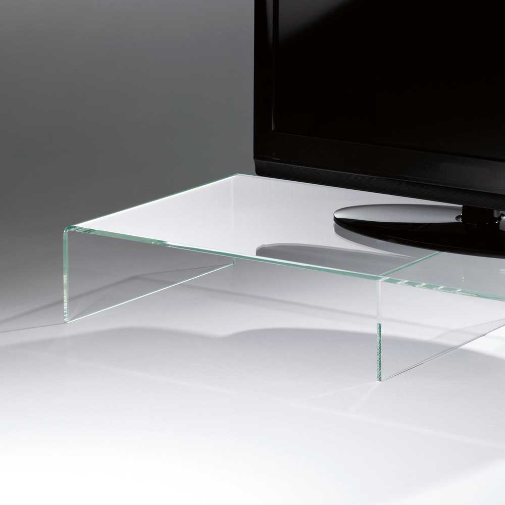 Transparenter TV Tisch aus Acryl Glas - Magdelan
