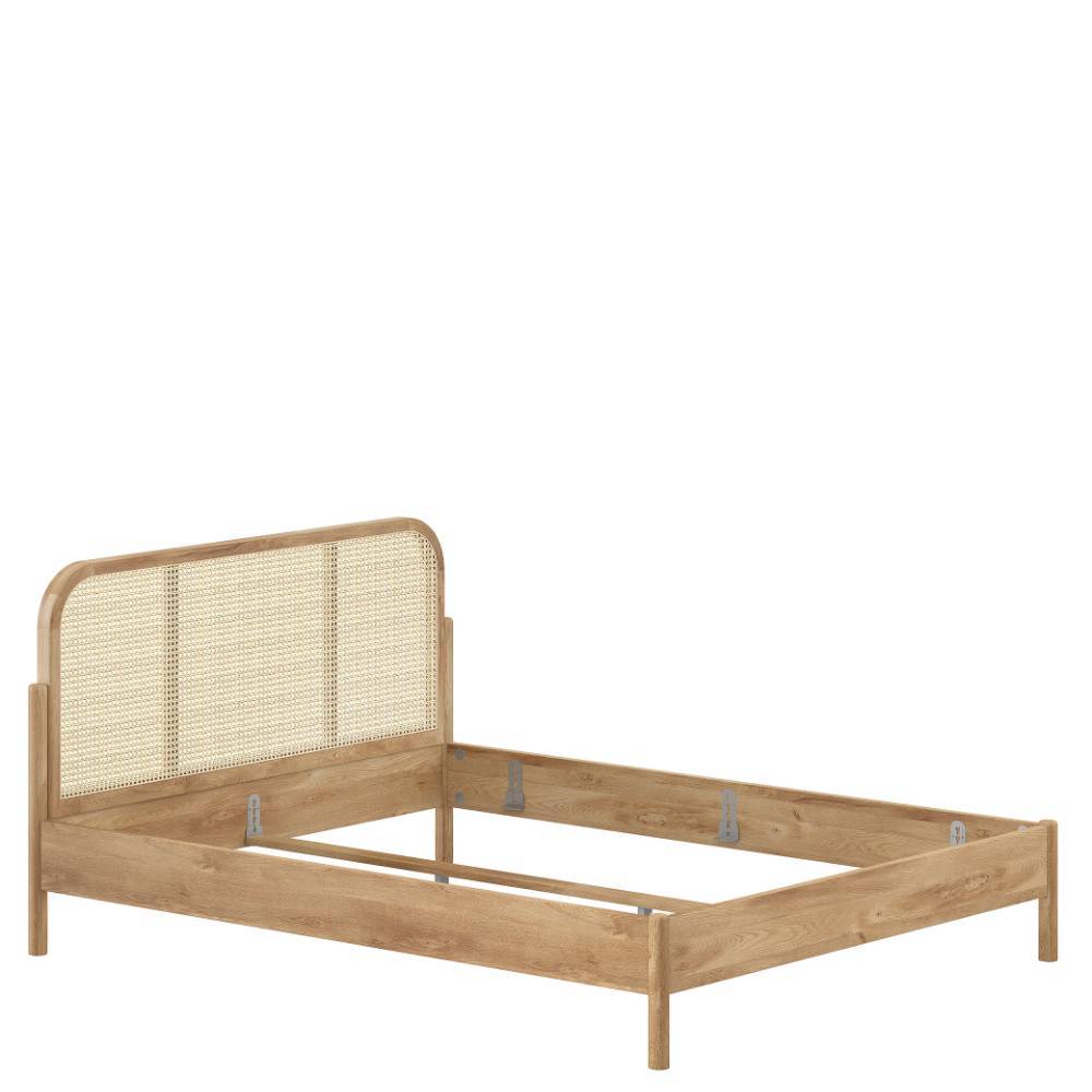 160x200cm Doppelbett mit Wiener Geflecht - Goyan