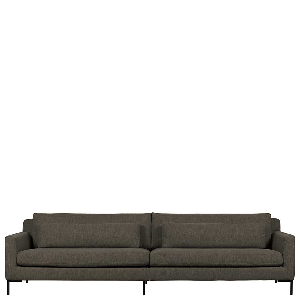 4-Sitzer Couch in Braun Buklee Bezug - Mariell