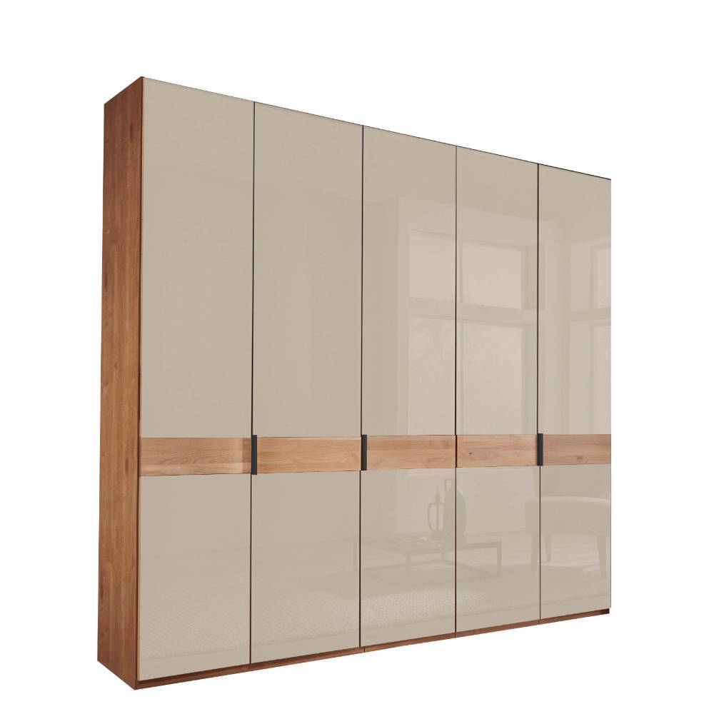 5-türiger Kleiderschrank mit Glasfront - Angelina