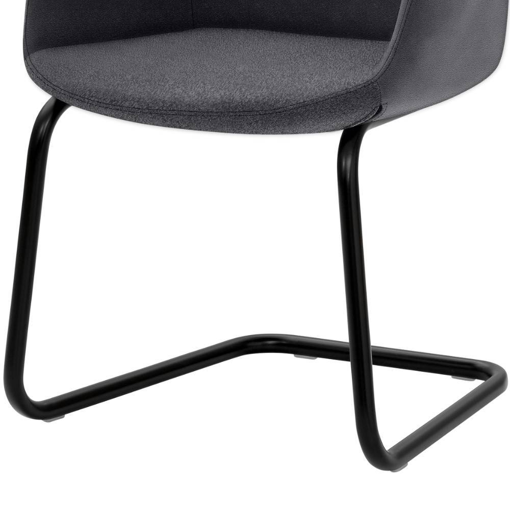 Esszimmer-Freischwinger mit Armlehnen - Wevera