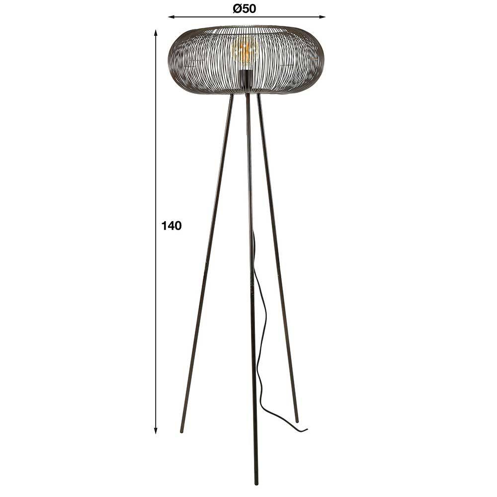 Designer Stehlampe aus Metall 50x140x50 cm - Gianko