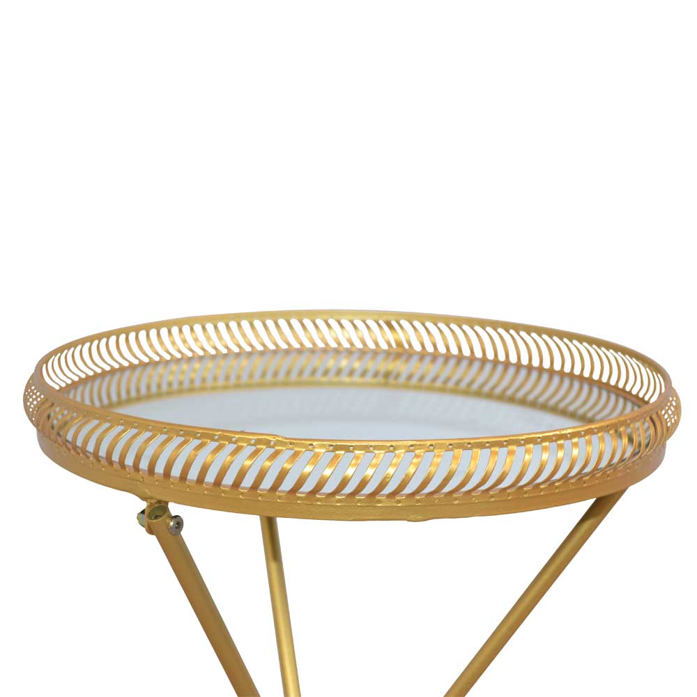 Design Beistelltisch aus Spiegelglas - Laipur