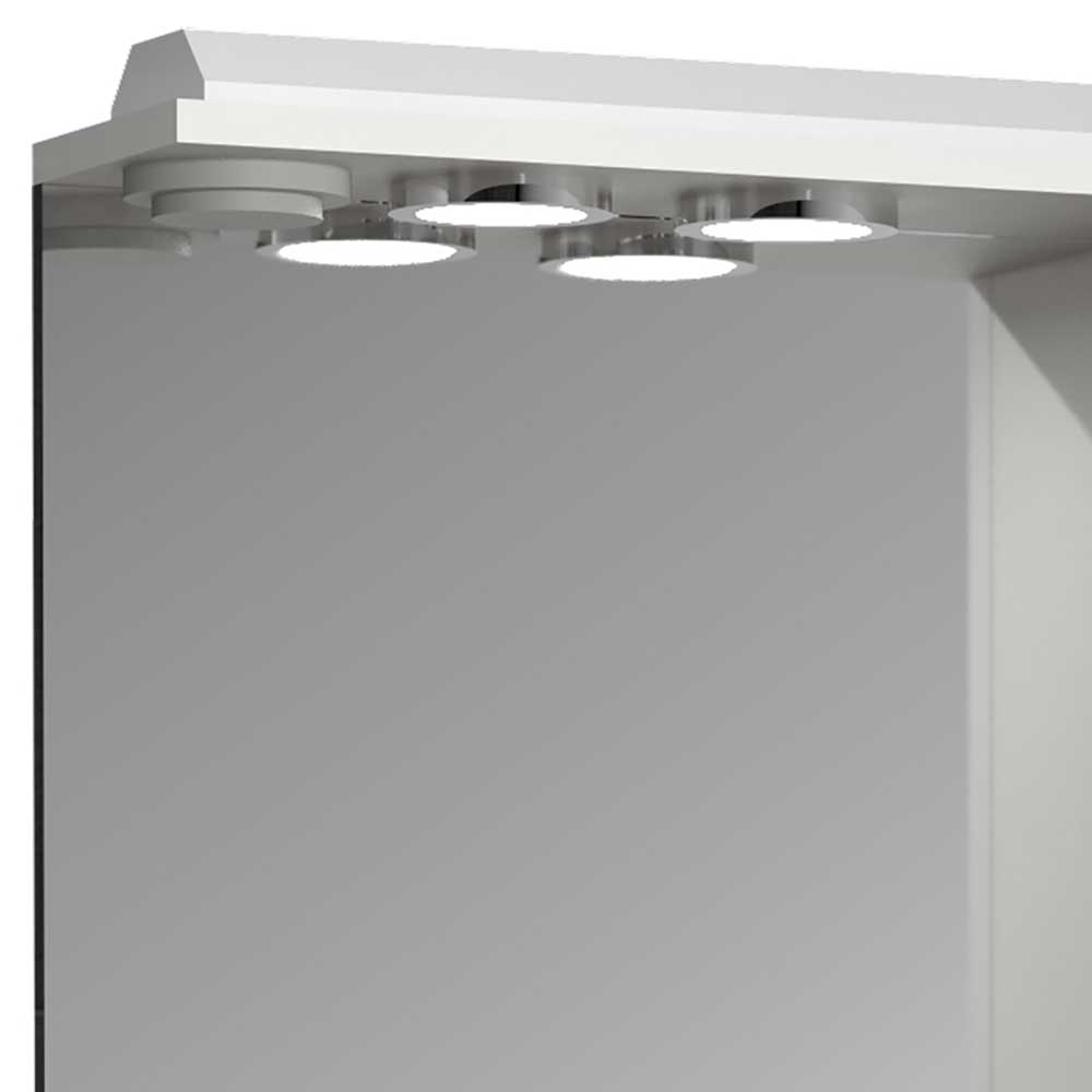 Badezimmerspiegel mit Seitenschrank und Ablage - Departo