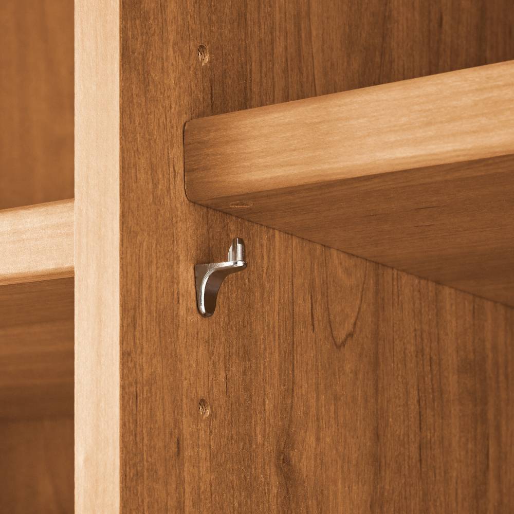 5-türiger Kleiderschrank in Eiche Bianco - Nikoba
