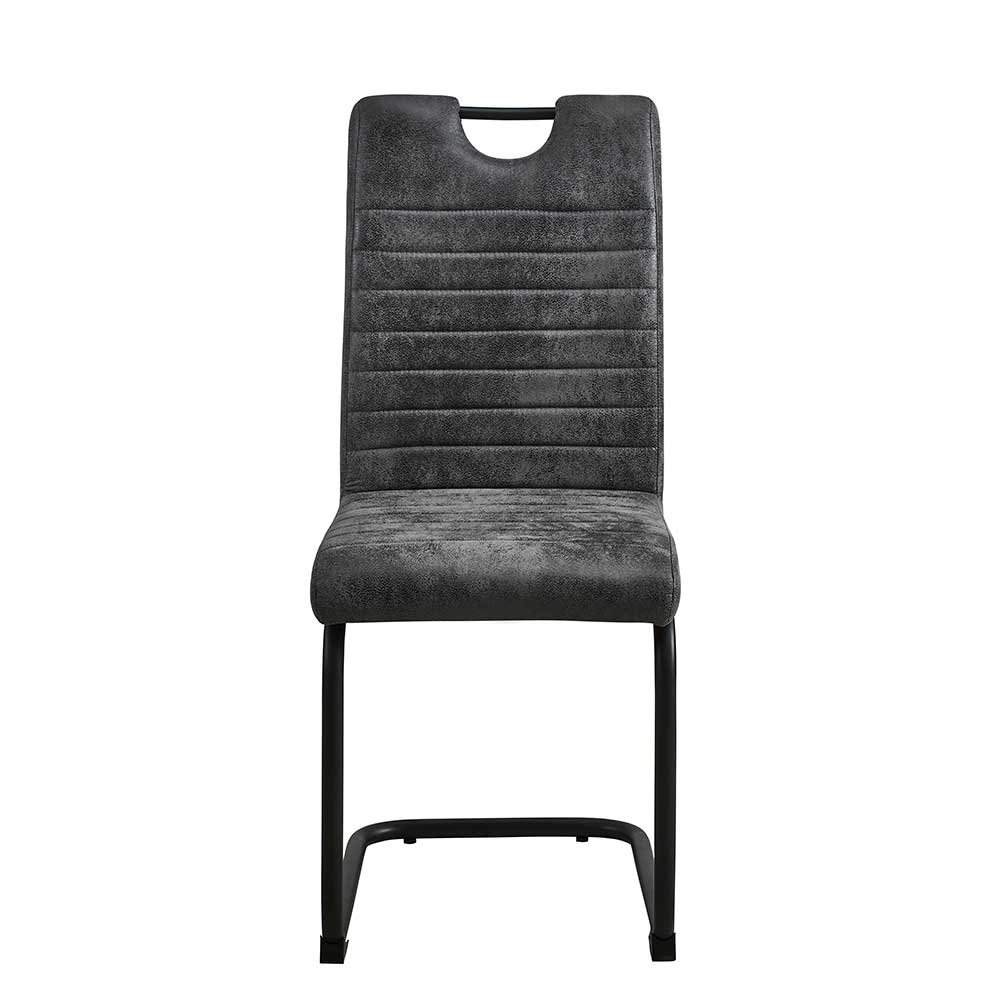 Stuhl mit Schwingfuß - Metallin (2er Set)