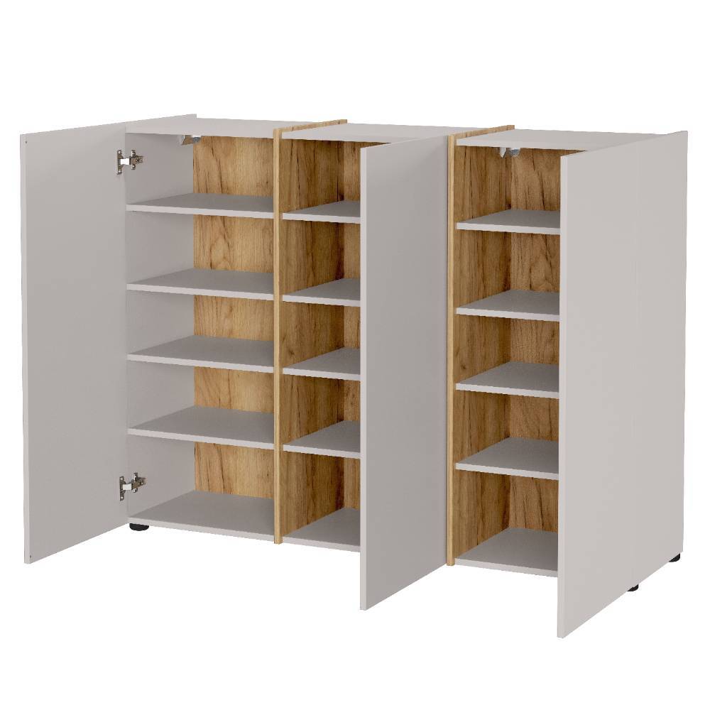Flur Mehrzweckschrank in Hellgrau - Unika